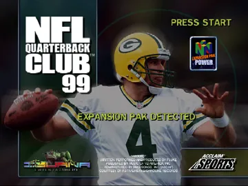 NFL Quarterback Club 99 (Europe) screen shot title